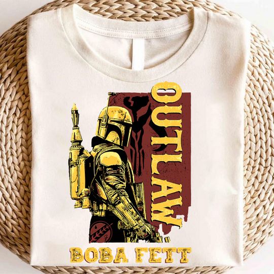 Disney Star Wars The Book of Boba Fett Galactic Outlaw Shirt, Galaxy's Edge Shirt, Star Wars Characters Shirt, Disney Star Wars Gift