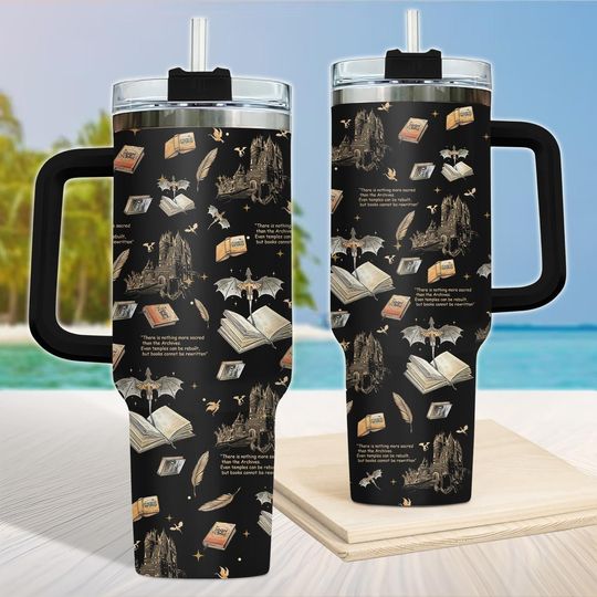 Fourth Wing Series Tumbler, Fourth Wing Mug, Basgiath Tumbler 40oz, Dragon Rider Bookish Cup, War College Tumbler