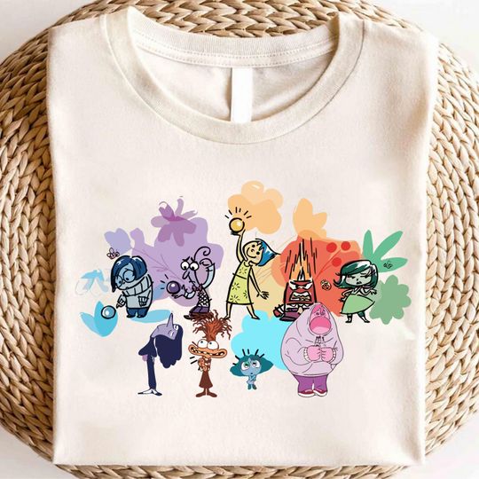 Discover Pixar Inside Out Characters Group T-shirt, Today Is A Core Memory Day, Disney Inside Out 2 Movie 2025 Tee, Disneyland Family Holiday Trip