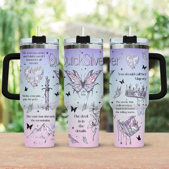 Quicksilver Tumbler, Little Osha Butterfly Tumbler, Saeris Fane Kingfisher Inspired Tumbler, Quicksilver Callie Hart Tumbler