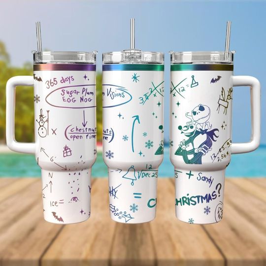 Jack Skellington Tumbler 40oz Engraved, Halloween Tumbler, The Nightmare Before Christmas Tumbler, Gift For Teacher