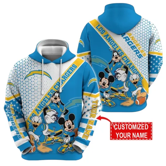 Discover Los Angeles Football Team Chargerss 3D Hoodie