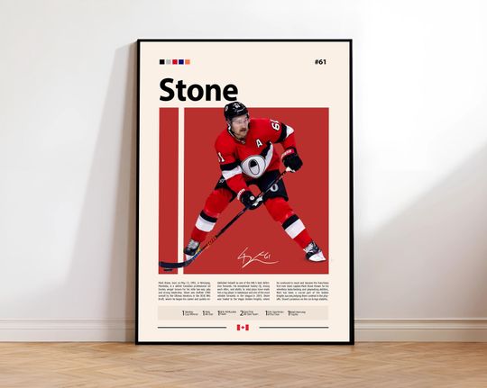 Discover Mark Stone Poster, Vegas Golden Poster, Hockey Poster, Sports Poster, Mid-Century Modern, Sports Bedroom Posters