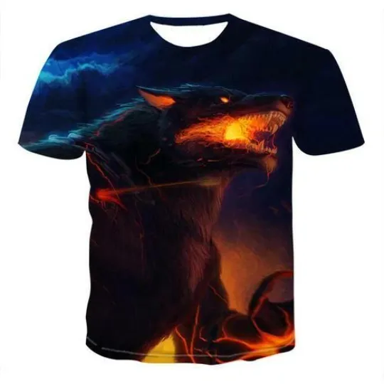 Discover Firedragon 3D Print T-Shirt for Men and Women