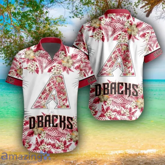Arizonna Baseball Team Diamondbackss Hawaiian Button Down Shirt U