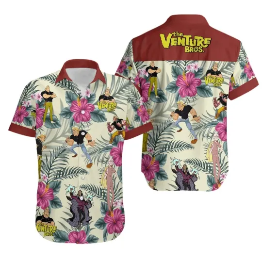 The Venture Bros. Characters Hawaiian Button Down Shirt