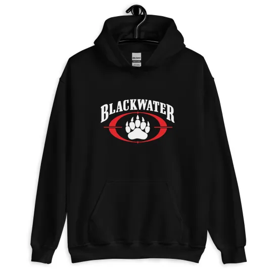 Discover USA Blackwater Security Men's Black Logo Hoodie
