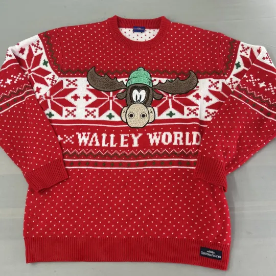 National Lampoons Walley World Ugly Christmas Sweater 2XL Fair Isle Nordic 3D
