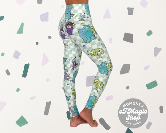 Monsters Inc Leggings, Gift For Women, Birthday Gift
