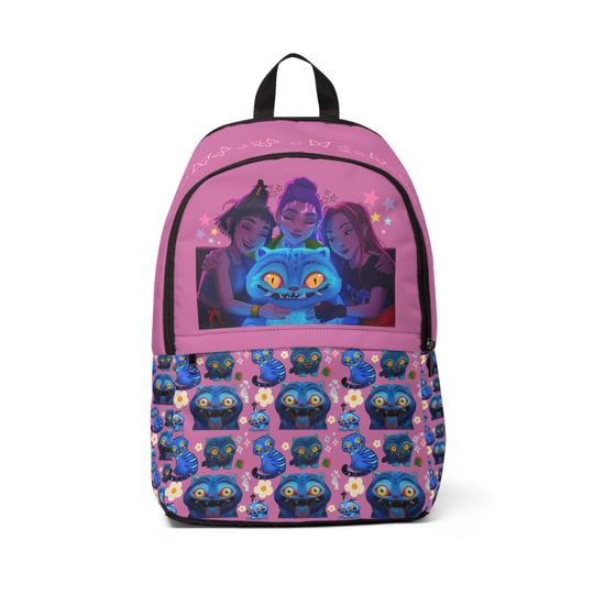 Derpy tiger Kpop Demon Hunters Cute Back to School Bakpack, Bag for travel and music lovers