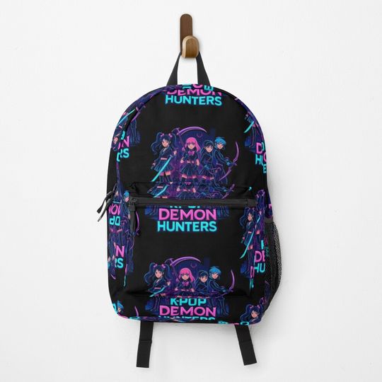 kpop demon hunters,K-Pop Demon Hunters: Supernatural Idol Warriors Art Print - Unique K-Pop Backpack