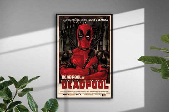 Deadpool Poster | Movie Poster | Room Decor | Wall Decor