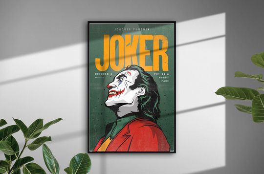 Joker Poster | Movie Poster | Room Decor | Wall Decor | TV Decor