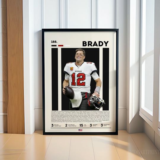 Tom Brady Poster, Football Poster, football Poster, Sports Poster, Football Prints, football Wall Art, Sports Bedroom Posters