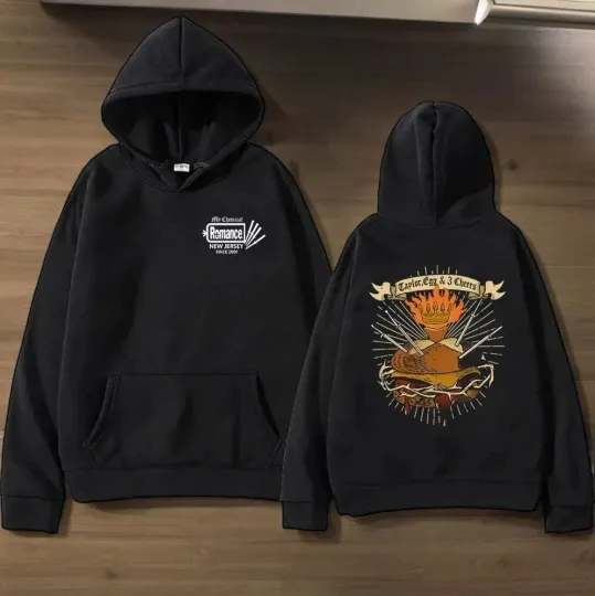 2025 My Chemical Romance MetLife Tour Double Sided Hoodie New Jersey Exclusive