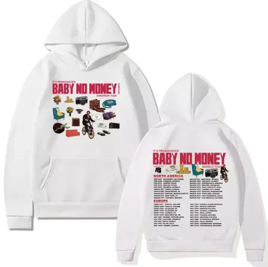 Bbno$ It's Pronounced Baby No Money European Tour 2025 Double Sided Hoodie