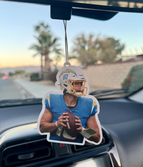 Discover Justin Herbert Football Car Air Freshener / Perfect for Sports Lovers / LA