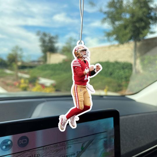 Brock Purdy Celebrating Car Air Freshener / Perfect for Sports Lovers / San Francisco