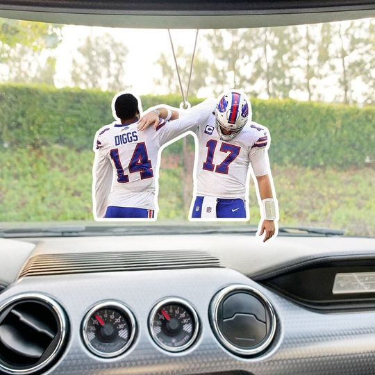 Josh Allen and Stefon Diggs Car Air Freshener / Perfect for Sports Lovers / Buffalo