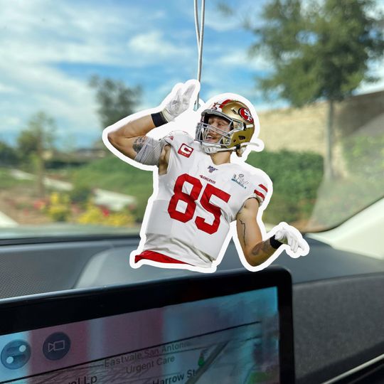 Discover George Kittle Pose Car Air Freshener / Perfect for Sports Lovers / San Francisco