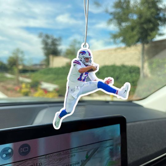 Josh Allen Jumping Car Air Freshener / Perfect for Sports Lovers / Buffalo