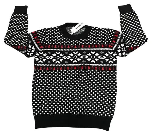 Discover Abollria Men's Ugly Christmas Sweater Size XL Snowflakes Pullover Soft