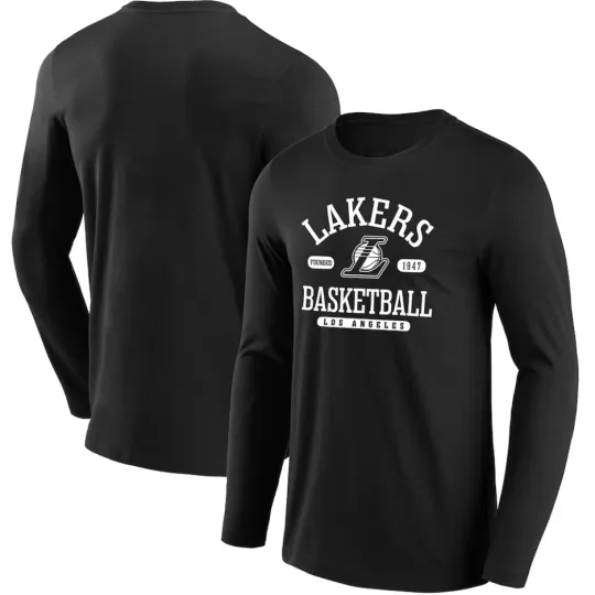 Discover Los Angeles Lakers LS Top Men's Calling Plays Top - New