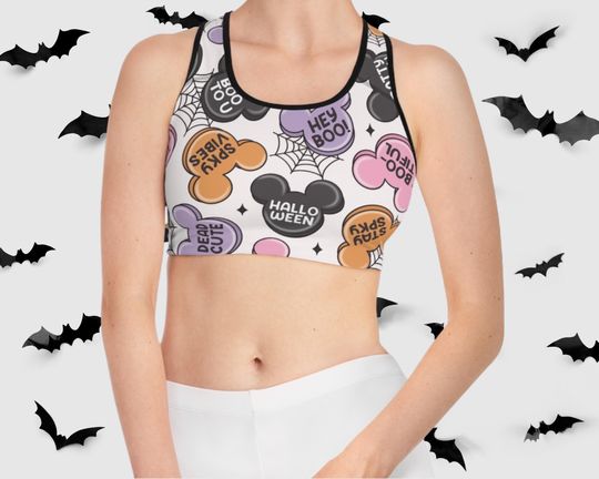 Magical Halloween Mouse Candy Sports Bra