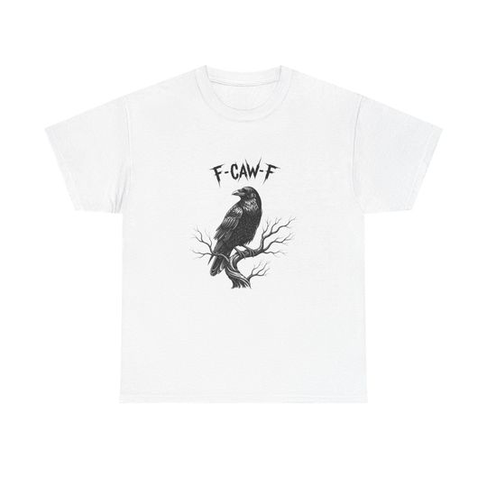 Discover Raven Graphic T-Shirt: Gothic Feather Print - All Season Tee