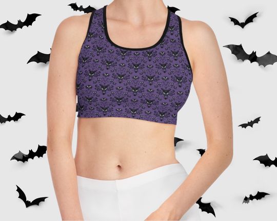 Discover Haunted Mansion Disney Sports Bra