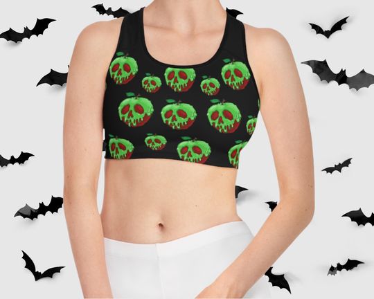 Poison Apple Halloween Sports Bra