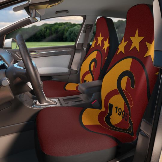 Car Seat Covers with Team Spirit Design, Auto Decor, Personalized Gifts for Sports Fans, Vehicle Accessories, Sports Team Merchandise