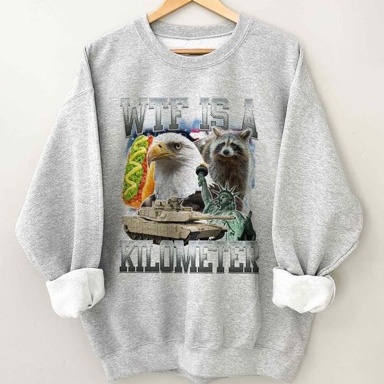 WTF Is A Kilometer Meme Retro Shirt, Funny Meme USA Vintage Graphic Hoodie, 90s Graphic Sweatshirt, 90s Style Humor Tee, Sarcastic Gift Idea