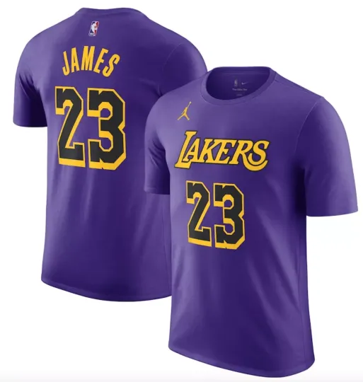 Los Angeles Lakers Kid's Jordan LeBron James Double Sided T-Shirt
