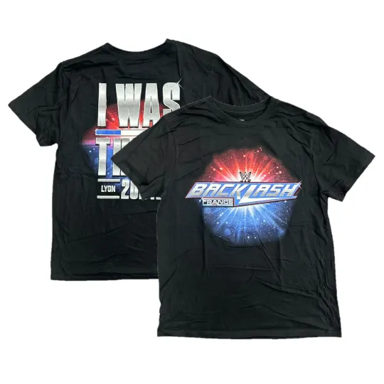 Discover Wrestling Entertainment Wrestling Men's T-Shirt Backlash France I Was There Top - New