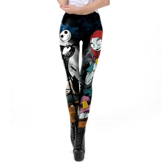 Nightmare Before Christmas Leggings, Gift For Women