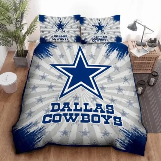 Cowboys Football Bedding Duvet Cover Set - Sport Football Sheet Set