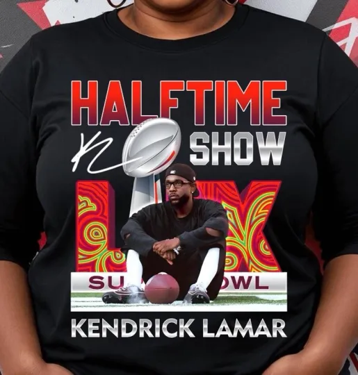 Discover Kendrick Lamar Super Bowl LIX Halftime Show 2025 T-Shirt