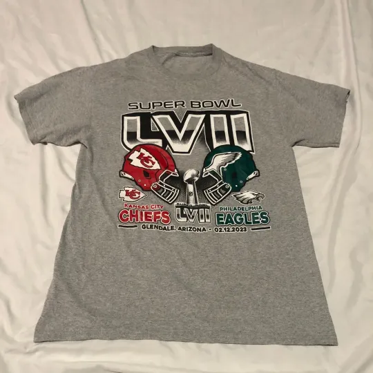 Discover Philadelphia Eagles Vs Kansas City Chiefs Super Bowl LVII T Shirt
