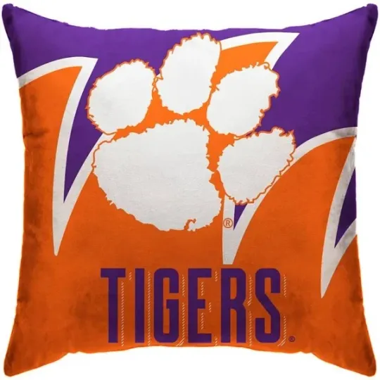 Discover Clemson Tigers Splash Pillow