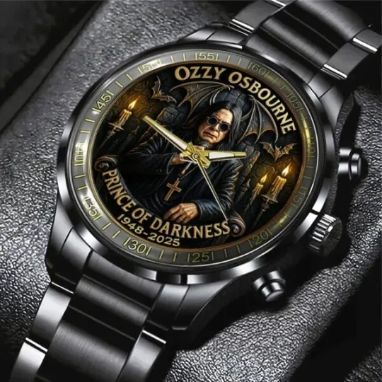Ozzy Prince Of Darkness Black Stainless Steel Watch