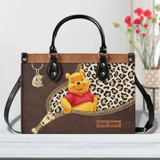 Discover Personalized Leather Winnie the Pooh Bag &amp, Luxury Handbag For Female