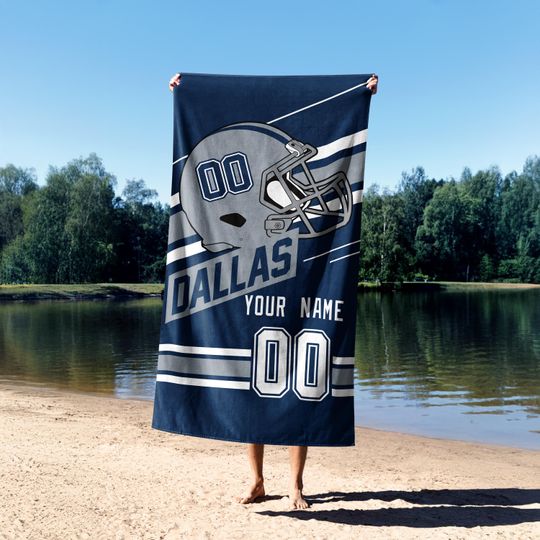 Discover Dallas Football Vintage Style Personalized Beach Towel,Dallas Football Towel,Cowboy Towel,Dallas Towel,Dallas Fans Gift BFB1