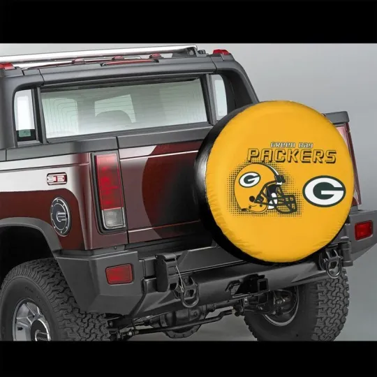 Green Bay Packers Auto Car Tire Cover Helmet Style Spare Tire Cover