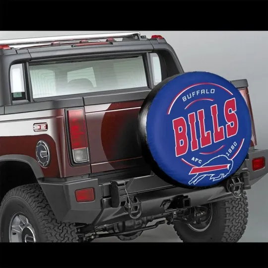 Discover Buffalo Bills Auto Car Tire Cover Waterproof Car Spare Tire Cover