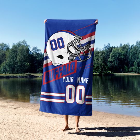 Buffalo Football Personalized Towel,Buffalo Bill Towel, Buffalo New York,Buffalo Bill Fan Gift,Sunday Football BFB15