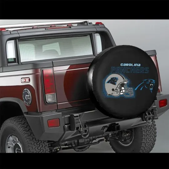 Carolina Panthers Auto Car Tire Cover Helmet Style Spare Tire Cover