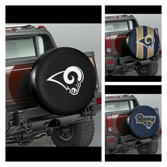 Discover St. Louis Rams Auto Car Tire Cover Spare Tire Cover