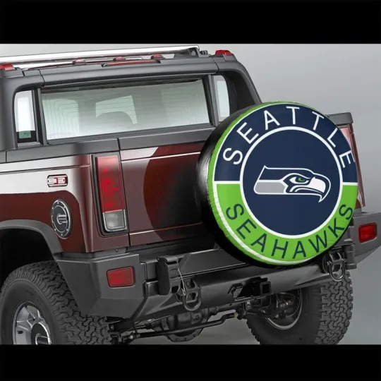 Discover Seattle Seahawks Auto Car Tire Cover Spare Tire Cover