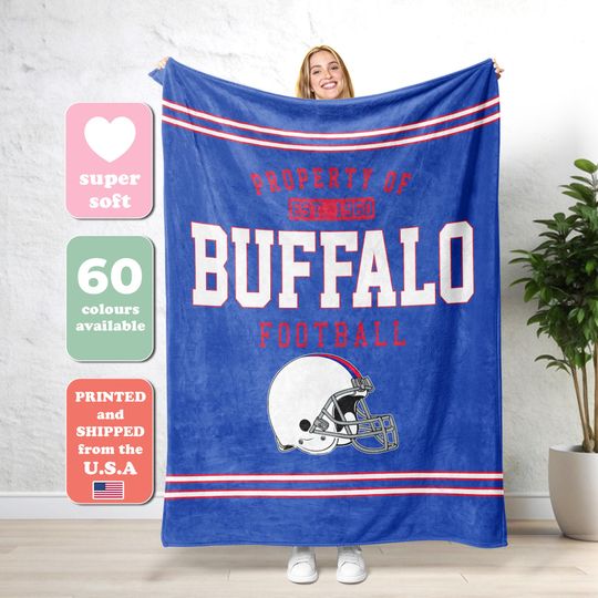 Buffalo Football Blanket,Buffalo Bill Blanket, Buffalo New York,Buffalo Bill Fan Gift,Sunday Football